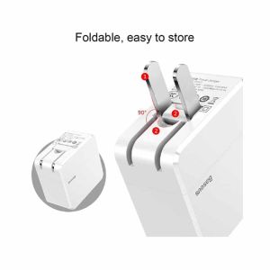 Original Baseus COCO Series Charging Set 2.4A Dual output charger. (2 lightening cables included)