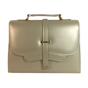SOFT GOSIP LEATHER HANDBAG - Cream